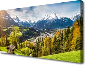 Obraz na płótnie Monumentalny Szczyt Alp