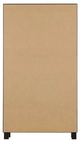 Czarna witryna z litego drewna sosnowego 110x200 cm Goos – WOOOD