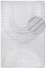 Dywan nowoczesny 3D Elle Collection Gallery Geometryczny kremowy 160 cm x 235 cm