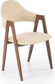 Krzesło na metalowym stelażu pokryte tkaniną K344