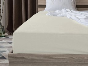 PrzytulneMieszkanie.pl Prześcieradło jersey szaro-beżowe 90 x 200 cm