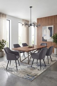 Zestaw 2 grafitowych krzeseł pikowanych C3-W67