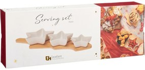 Zestaw 3 misek do serwowania z tacą Gwiazda