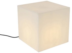 Zewnetrzna Inteligentna lampa zewnętrzna biała 38 cm kwadratowa z LED A60 IP44 - Nura Nowoczesny Oswietlenie zewnetrzne