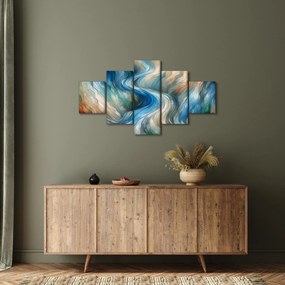 Obraz - Abstrakcyjny nurt (125x70 cm)
