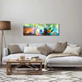 Obraz - Relaks (z zegarem) (90x30 cm)