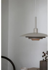 Beżowa lampa wisząca z metalowym kloszem ø 35 cm Piny – Markslöjd