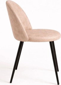 Zestaw 4 Krzese Black Vint Ekoskóra Vintage