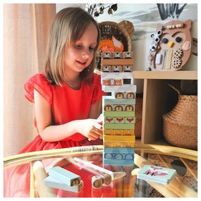 Tooky toy gra zręcznościowa "chwiejąca się wieża"  zwierzęta 82 el.