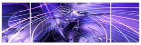 Obraz abstrakcji technicznej (170x50 cm)