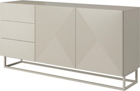 Komoda Asha 167 cm z szufladami na stelażu - kaszmir