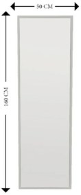 Lustro Tessa White 50 x 160 cm