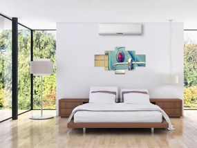 Obraz turkusowego weterana (125x70 cm)