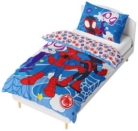 Carbotex Mikroplyšová pościel Spidey Niesamowici przyjaciele, 140 x 200 cm, 70 x 90 cm