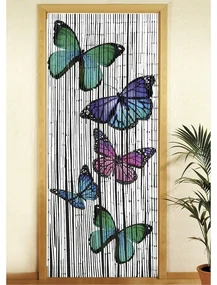 Bambusowa zasłona do drzwi 200x90 cm Butterflies – Maximex