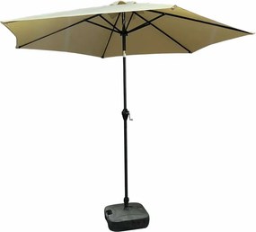 Beżowy parasol ogrodowy z regulacją kąta nachylenia L5-Z00