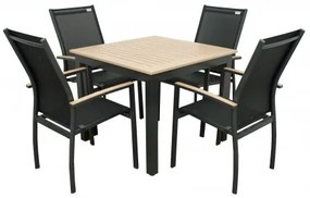EXPERT WOOD antracyt - stół ogrodowy gastronomiczny aluminiowy 90 x 90 x 75cm