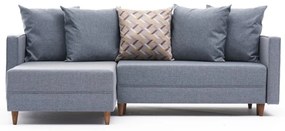 Narożna rozkładana sofa Aydam Left Blue