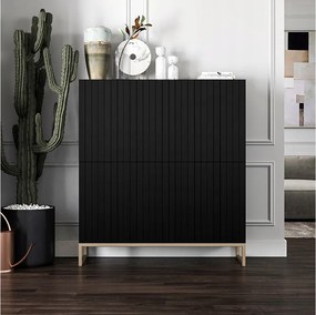 Komoda TAL 4D 112 czarna mat