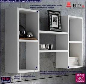 Biała Półka Wisząca S1-B00