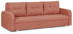 Kanapa sofa 3 os z funkcją spania BERLIN Czerwony