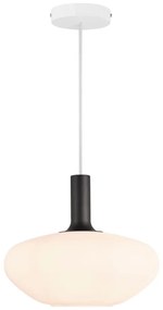 Nordlux - Lampa wisząca ALTON 1xE27/60W/230V biała/czarna/mosiądz