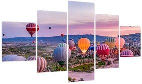 Obraz - Balony na ogrzane powietrze (125x70 cm)