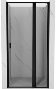 Mexen Mist drzwi prysznicowe uchylne prawe 115 cm, czarna ramka, czarne - 8A4-115-000-70-70-P