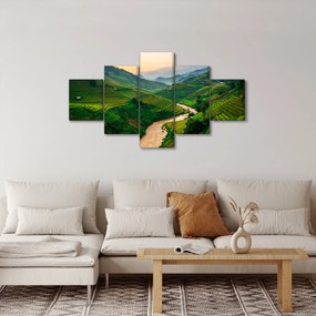 Obraz - Tarasy ryżowe II. (125x70 cm)