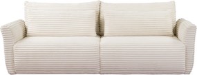 Masseno Sofa ILANO z funkcją spania i pojemnikiem na pościel, Rozkładana sofa - Kremowy, TILIA 1