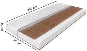 Materac piankowo-kokosowy H5 80x200 E9-T35