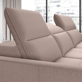 Narożnik MURILLO S Mini z elektryczną regulacją siedziska Prawostronny w tkaninie VOGUE 02 WERSAL