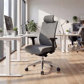 Fotel biurowy ergonomiczny ciemnoszary VECTOR