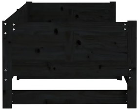 Czarne łóżko rozsuwane sosnowe 2x(90x200) cm - Eluwin 4X