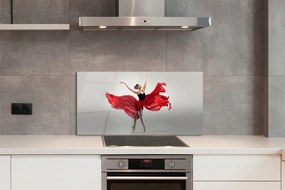 Szkło do Kuchni na Ścianę Portret Kobiety Baletnicy