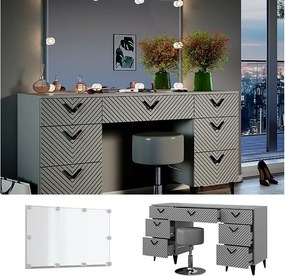 Stół do toalety szary 150x45x78.1 anett