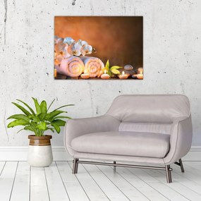 Obraz na szkle - Relaks i spa (70x50 cm)