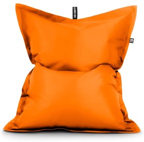 Pomarańczowy worek do siedzenia z imitacji skóry Pad XL – So Soft?