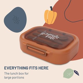 Klarstein Plastikowe pudełko na przekąski Bunko z 3 przegródkami