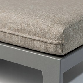 Zestaw mebli ogrodowych Bellagio NM2011-G-BR z sofami, fotelami i ławostołem, szary, poduszki beżowe