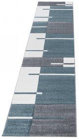 Dywan nowoczesny Hawaii niebiesko-szary 80 cm x 300 cm