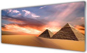 Szkło do Kuchni na Ścianę Pustynna Panorama Z Piramidami