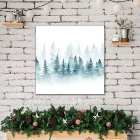 Obraz na Płótnie Las Choinki Święta Śnieg