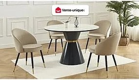 Zestaw 2 krzeseł z weluru i metalu - Beżowy - MAYLINA