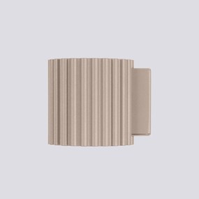 Kinkiet AURA taupe G9 ryflowany SOLLUX  LIGHTING