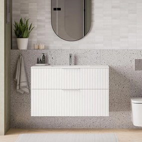 Duravit Waschbecken mit Waschtischunterschrank TIM 100 cm