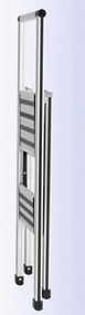 Aluminiowa drabina, 2-stopniowa, WENKO