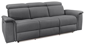 Szara skórzana sofa 211 cm Pareli – Støraa