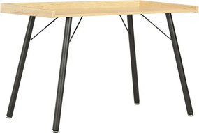 Minimalistyczne biurko czarny + dębowy D1-D46