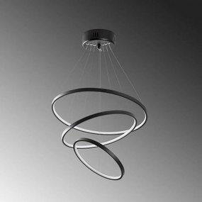 Zawieszany żyrandol LED Simit - 13697, czarny